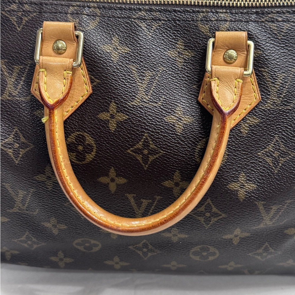 Louis Vuitton | Speedy 25 | SD0027 | Monogram Canvas Brown Satchel - Picture 7 of 16